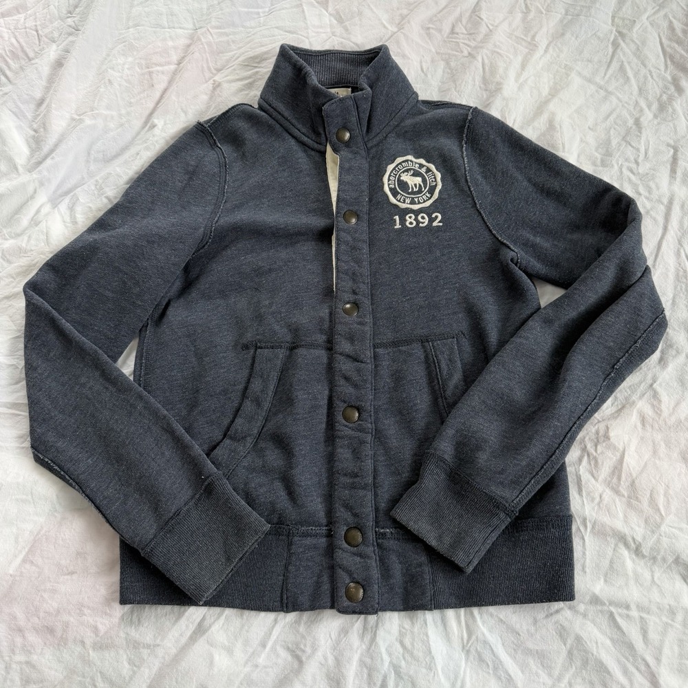 Abercrombie Kids‎ XL (Muscle Fit) 1892 Snap Sweatshirt Jacket